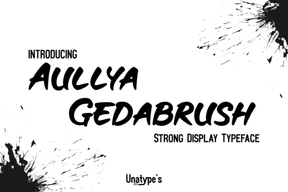 Aullya Gedabrush Display Font for Bold Campaign Headlines