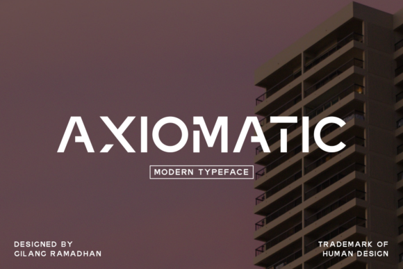 Axiomatic Display Font for Modern Brand Identity