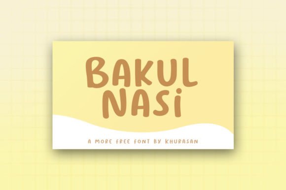 Bakul Nasi Font for Modern Display Design