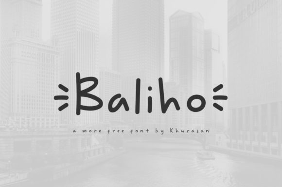 Baliho Font: A Modern Fancy Display Typeface for Makers
