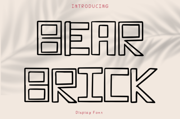 Bear Brick: A Whimsical Display Font for Scroll-Stopping Brand Content