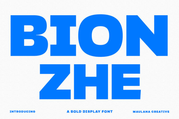 Bionzhe Font: A Thick Paint-Brushed Display Typeface for Bold Branding