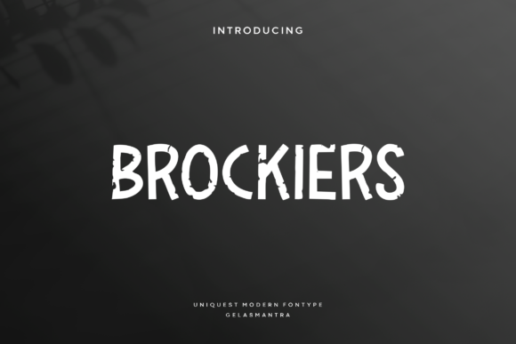 Brockiers: A Playful Display Font for Food & Kids’ Brands