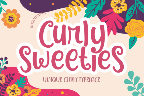 Curly Sweeties Display Font for Creative Web Design
