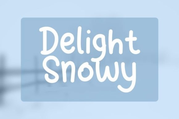 Delight Snow Font for Modern Digital Branding
