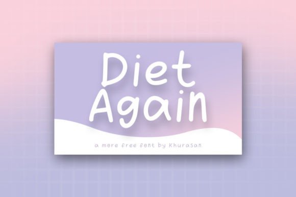 Diet Again Font: A Modern Display Typeface for Editorial Charm