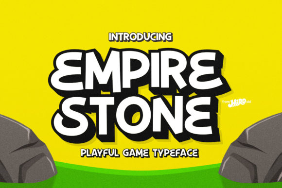 Empire Stone Display Font for Playful, Game-Inspired Design
