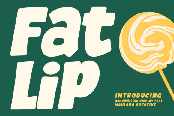 Fatlip: A Casual Slanted Display Font for Editorial Charm