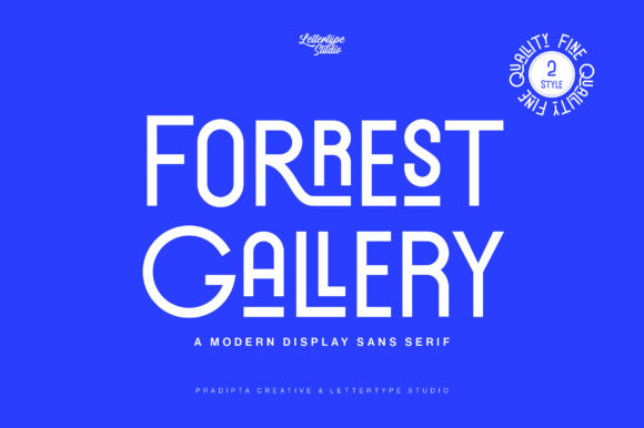Forrest Gallery Display Font for Handmade Creators