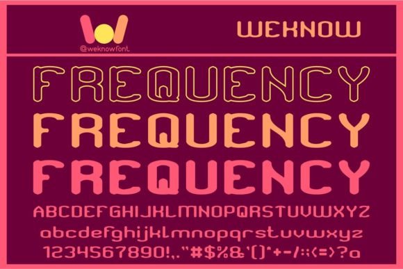 Frequency Display Font for Techno Sci-Fi Branding