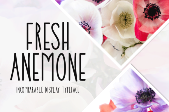 Fresh Anemone Font for Joyful Handmade Design