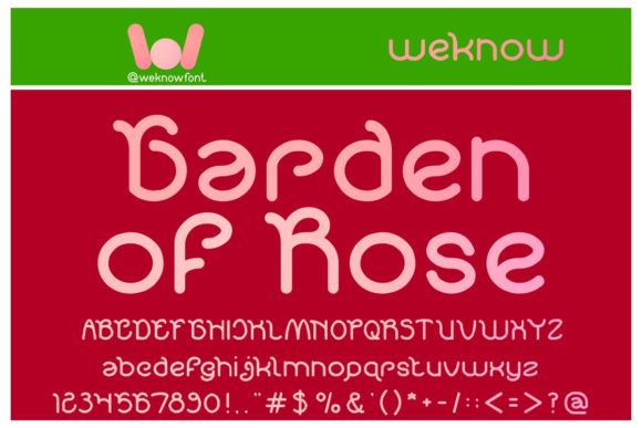 Garden of Rose Font for Elegant Brand Identity