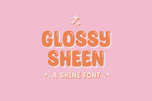 Glossy Sheen Font for Bold Branding & Creative Display Projects
