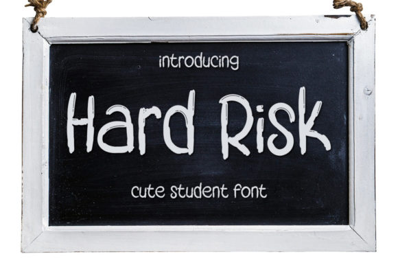 Hard Risk: A Bold Brushed Display Font for Modern Design