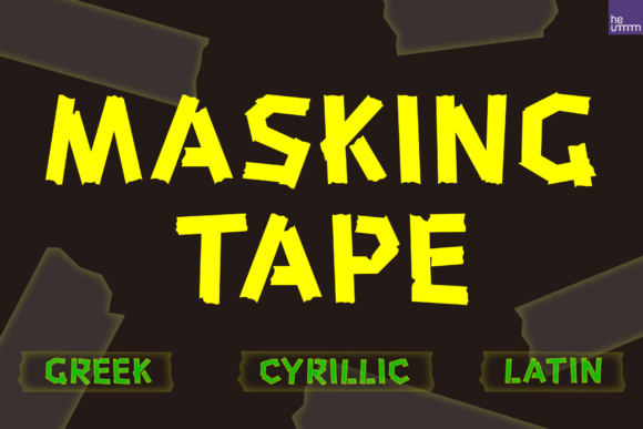 HU Masking Tape: A Bold Display Font for Standout Branding