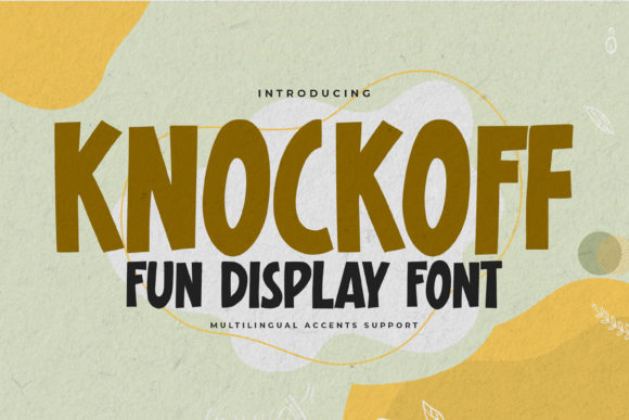 Knockoff Font: A Brushed Display Typeface for Bold Digital Branding