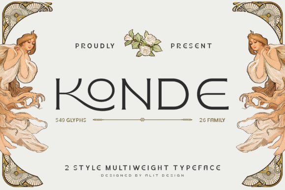 Konde Display Font for Elegant Branding