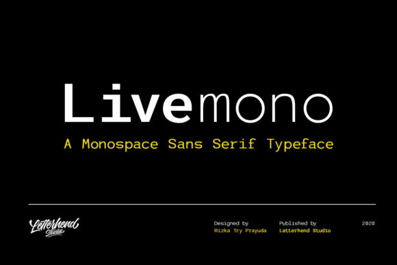 Livemono Display Font for Modern Digital Branding