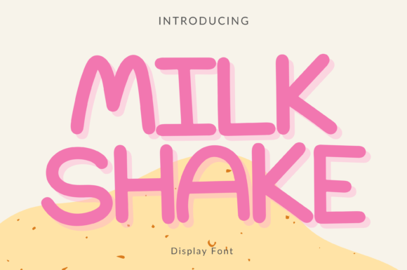 Milk Shake Style Font for Joyful Brand Identity Design