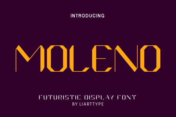 Moleno: A Futuristic Display Font for Bold Digital Design