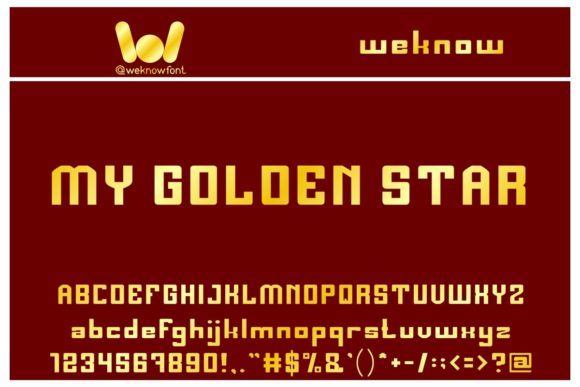 My Golden Star Display Font for Scroll-Stopping Visuals