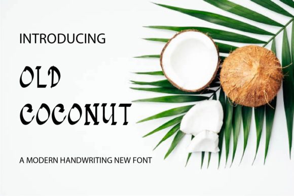 Old Coconut Font: A Cute & Casual Display Font for Small Business Branding