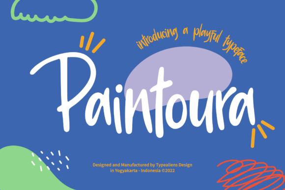 Paintoura: A Relaxed Display Font for Playful Branding