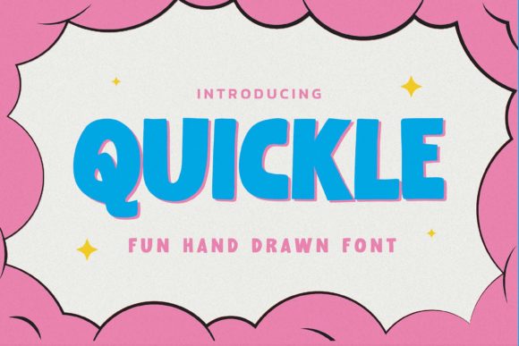 Quickle: A Cool, Thick-Lettered Display Font for Editorial Charm