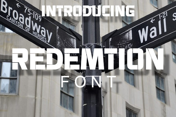 Redemtion Font: A Modern Stencil Typeface for Small Business Branding