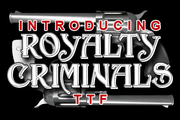 Royalty Criminals Font: A Retro Display Typeface for Bold Branding