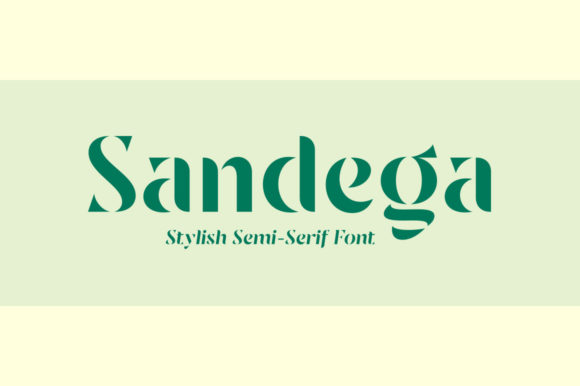Sandega Display Font for Modern Branding