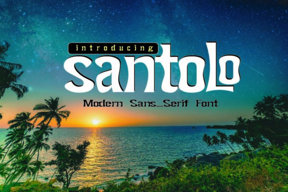 Santolo: A Clean, Bold Display Font for Editorial Design