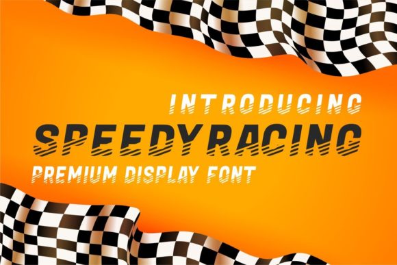 Speedyracing Display Font for Bold, Energetic Creative Projects