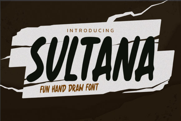 Sultana Display Font for Handmade Creatives