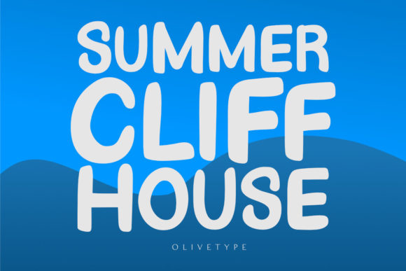 Summer Cliff House: A Playful Display Font for Digital Brands