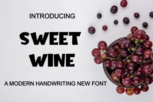 Sweet Wine: A Charming Display Font for Modern Designers