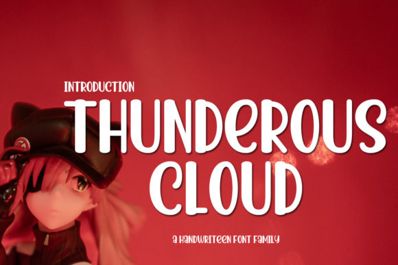Thunder Clouds Font for Small Business Branding