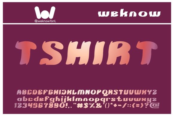 Tshirt Display Font for Bold Headlines and Brand Identity