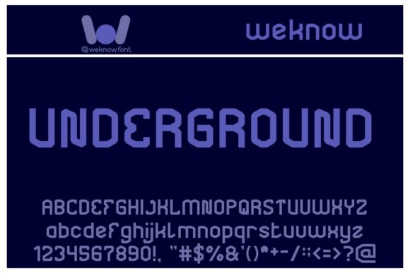 Underground: A Futuristic Display Font for Bold Branding