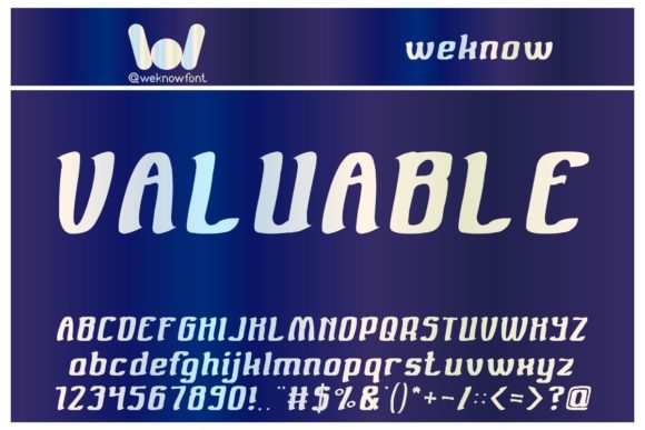 Valuable Font: A Modern Display Typeface for Campaign Clarity