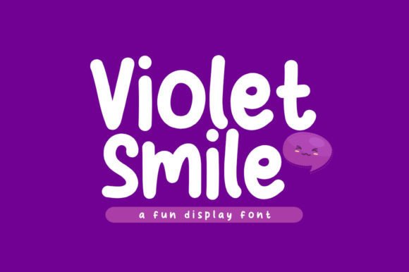 Violet Smile Display Font for Playful Editorial Design