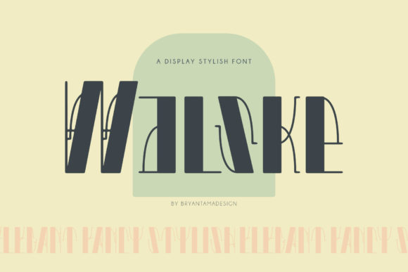Walske Display Font for Handmade Branding